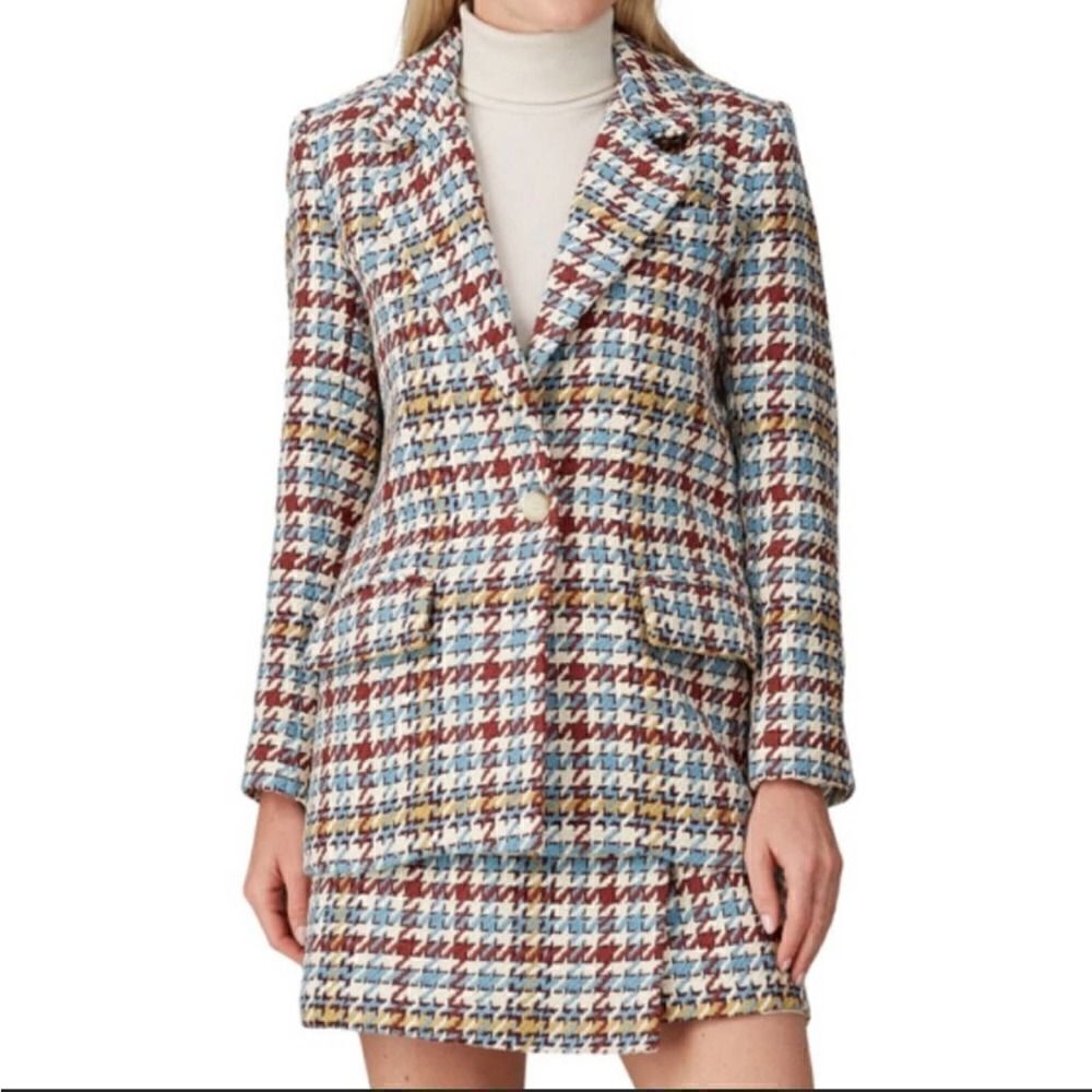 Waverly Grey Plaid Milly Blazer Medium / M